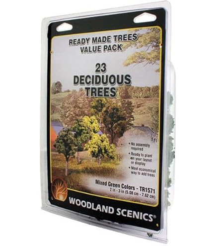 Amazon.com: Woodland Scenics TR1572 Mix Green Decid Trees 3-5 (14